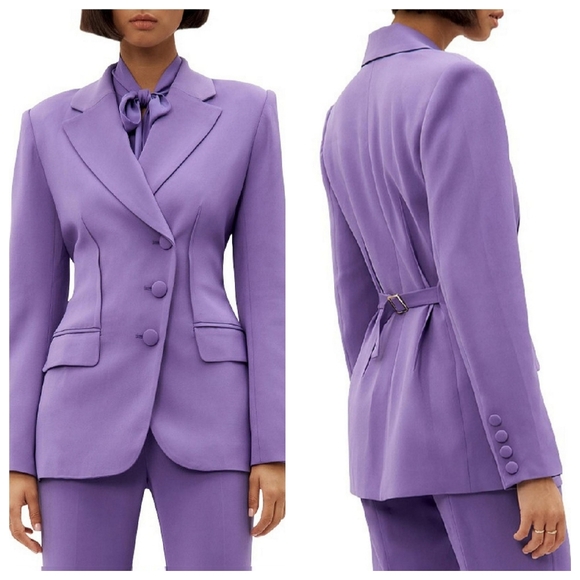 NWT Ginger & Smart Modern Love Jacket Pants Pantsuit Suit Set In Lilac Purple - Picture 1 of 16